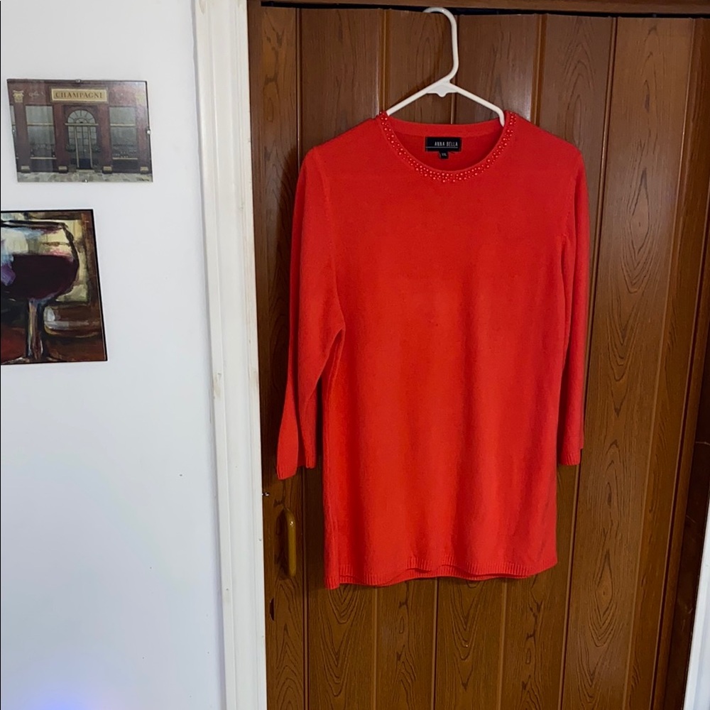 Vintage Anna Bella Ladies Red Sweater XXL